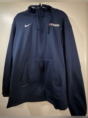 Nike Therma-Fit UConn Full Zip Hoodie  Adult Sz Large